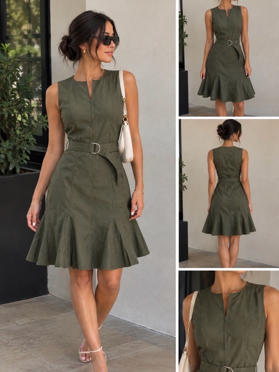 Calvin Klein Dresses & Skirts - Olive Green Calvin Klein Dress